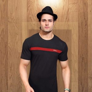 Cotton Black Striped T-shirt