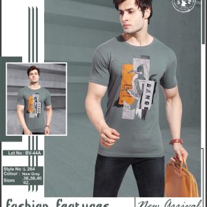 Cotton printed Grey T-shirt