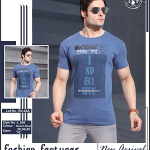 Cotton printed Blue T-shirt